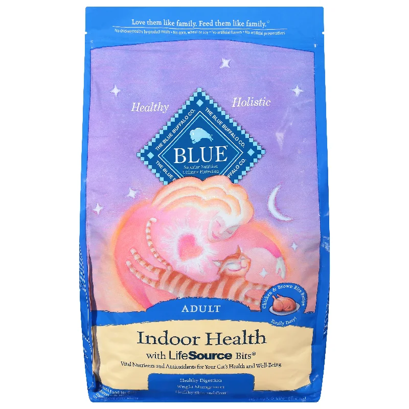 Blue Buffalo Indoor Health Adult Chicken and Brown Rice Recipe - 5 LB 5 Pack