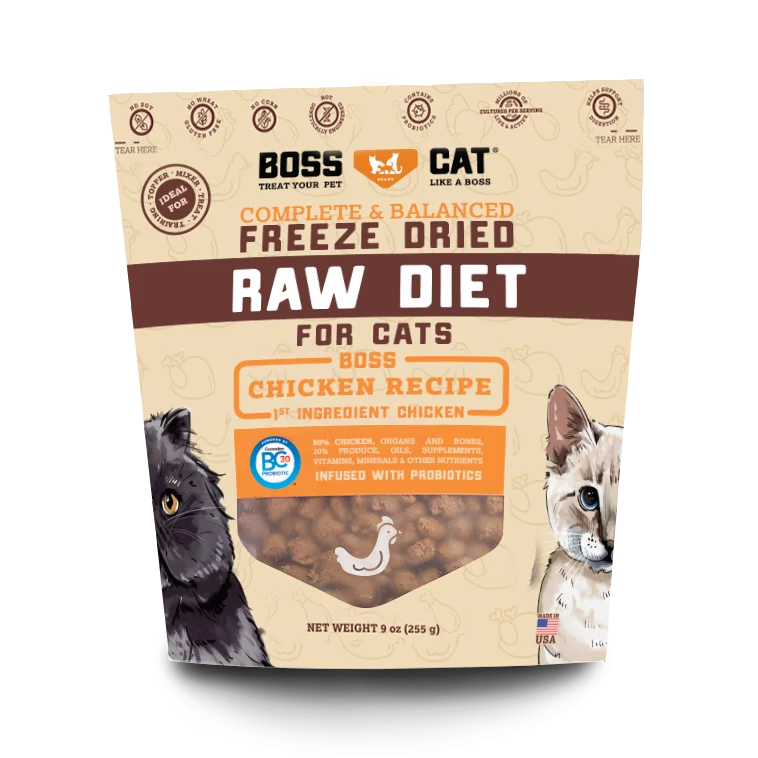 BOSS DOG CAT FREEZE DRIED RAW DIET 9oz