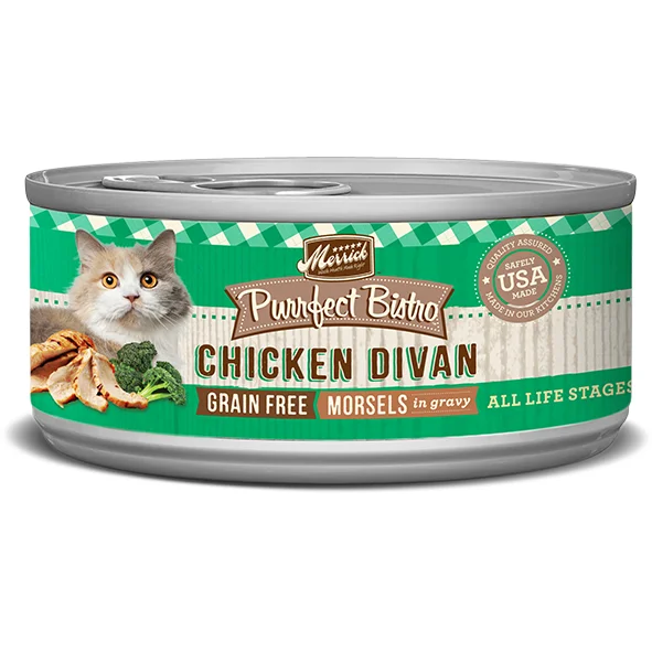 Merrick Purrfect Bistro Grain Free Morsels Chicken Divan