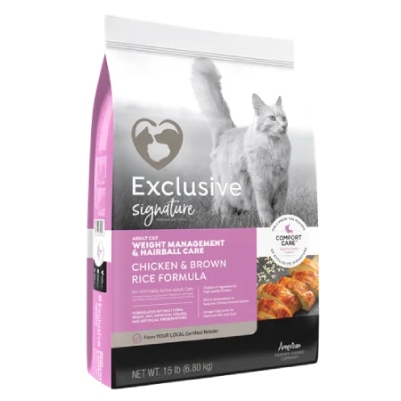 Exclusive Healthy Weight and Hairball Managment Chicken & Brown Rice