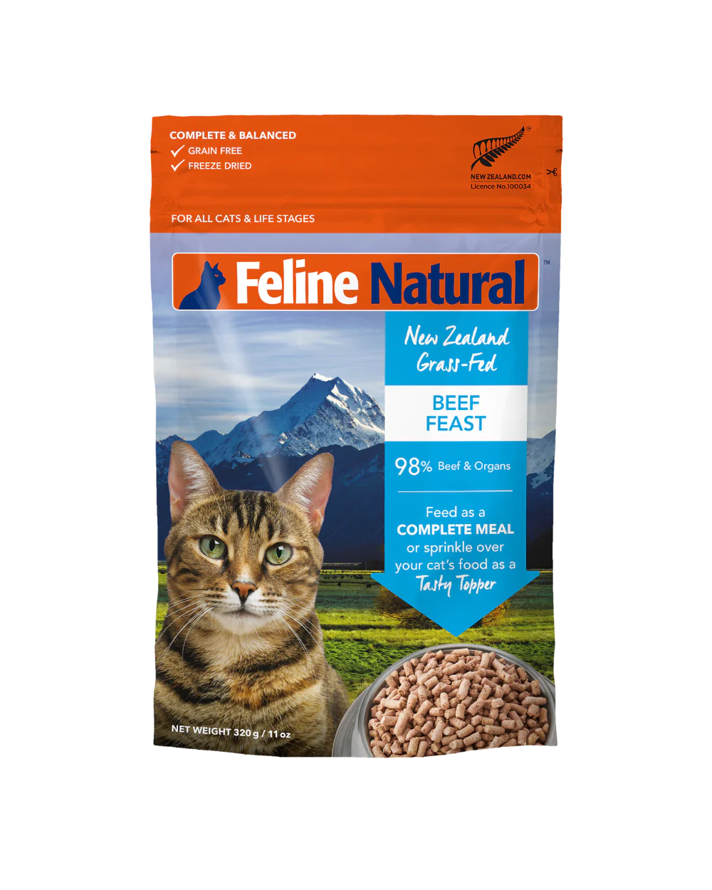 Feline Natural Freeze Dried Beef 320g