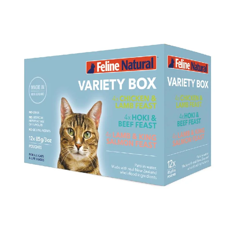 Feline Natural Pouch Variety Box (4 of each flavour)