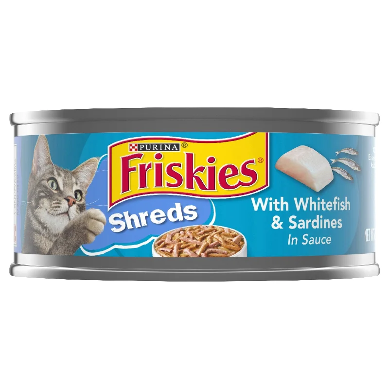 Friskies Savory Shreds Ocean Whitefish & Tuna - 5.5 OZ 24 Pack