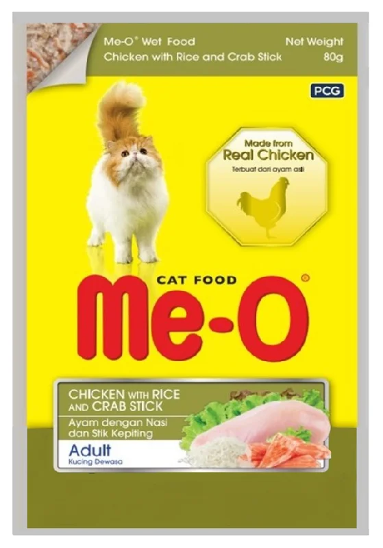 MeO Pouch CHICKEN WITH RICE & CRABSTICK, 80g