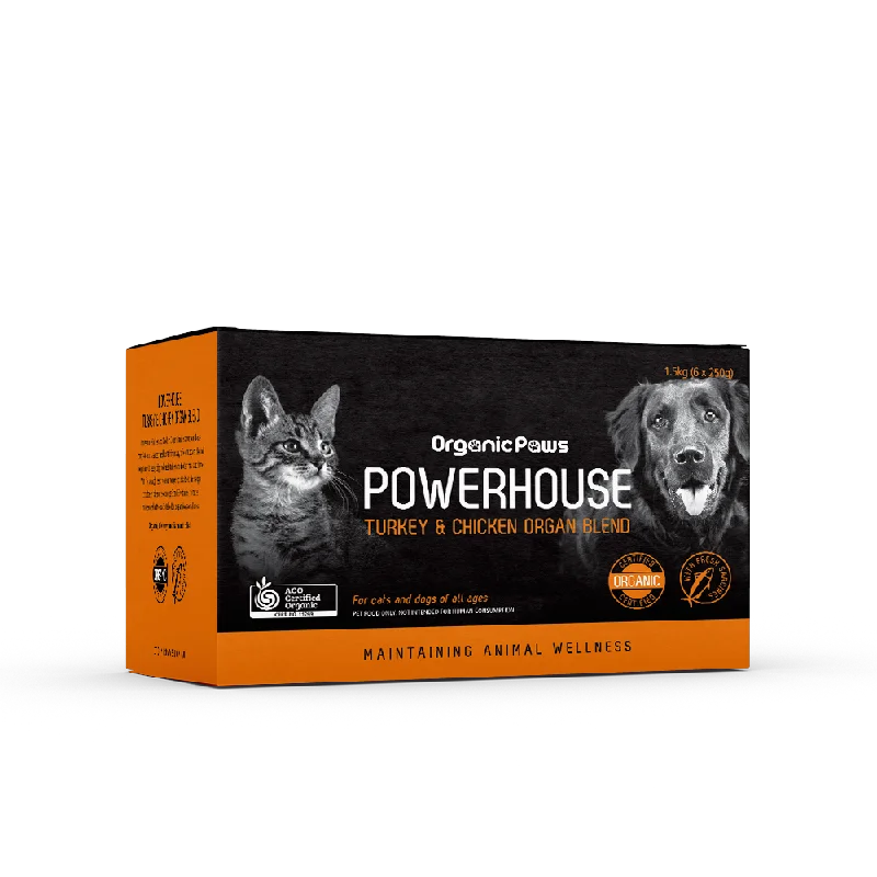 Organic Paws Powerhouse Turkey & Chicken Organ Blend 1.5kg