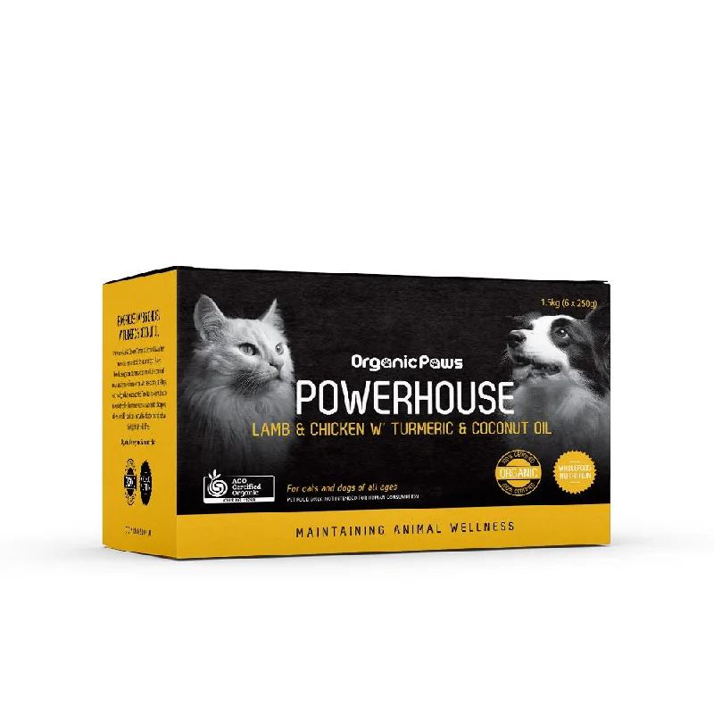 Organic Paws Powerhouse Lamb & Chicken w' Turmeric & Coconut Oil 1.5kg