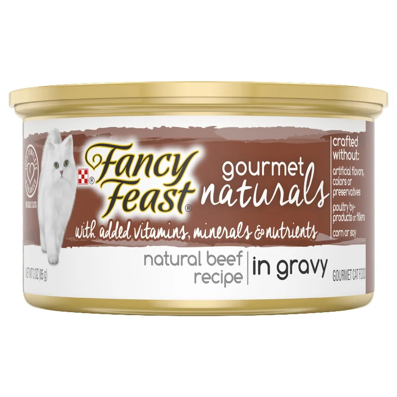 Fancy Feast Gourmet Naturals Beef In Gravy - 3 OZ 12 Pack