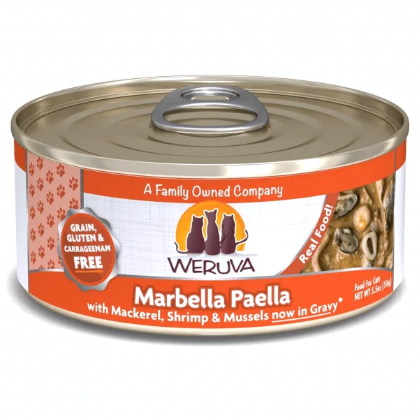 Weruva Marbella Paella Mackerel, Shrimp & Mussels - 156 g