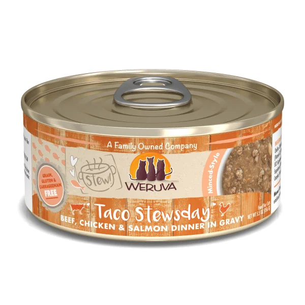 Weruva Taco Stewsday Beef, Chicken & Salmon - 156 g