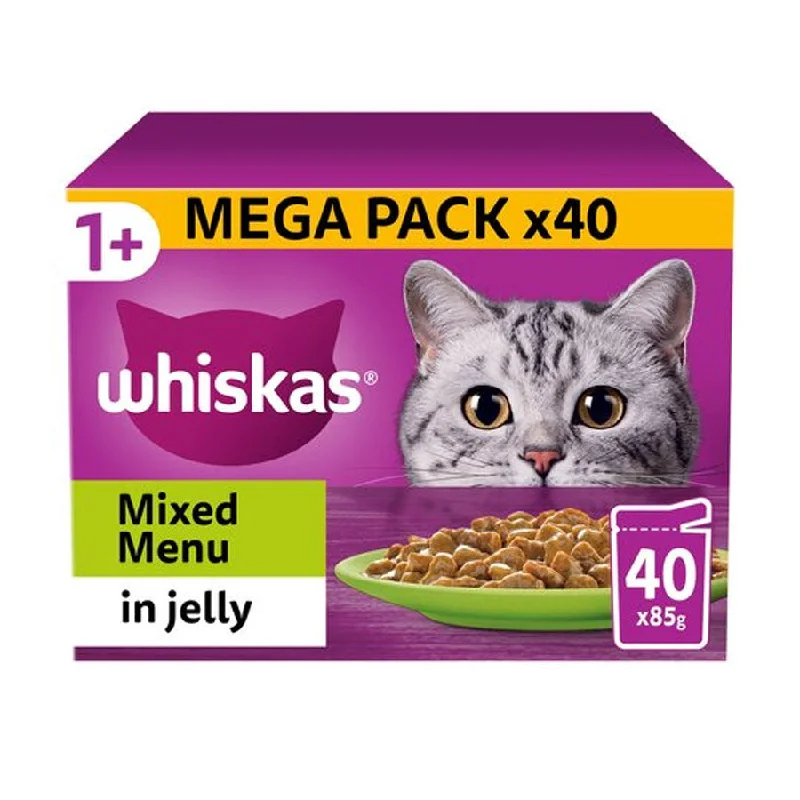 Whiskas Pouch 1+ Mixed Menu In Jelly 40x85g