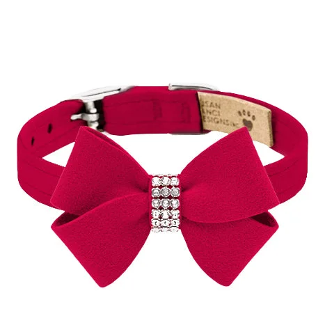 Nouveau Bow Collar: Red