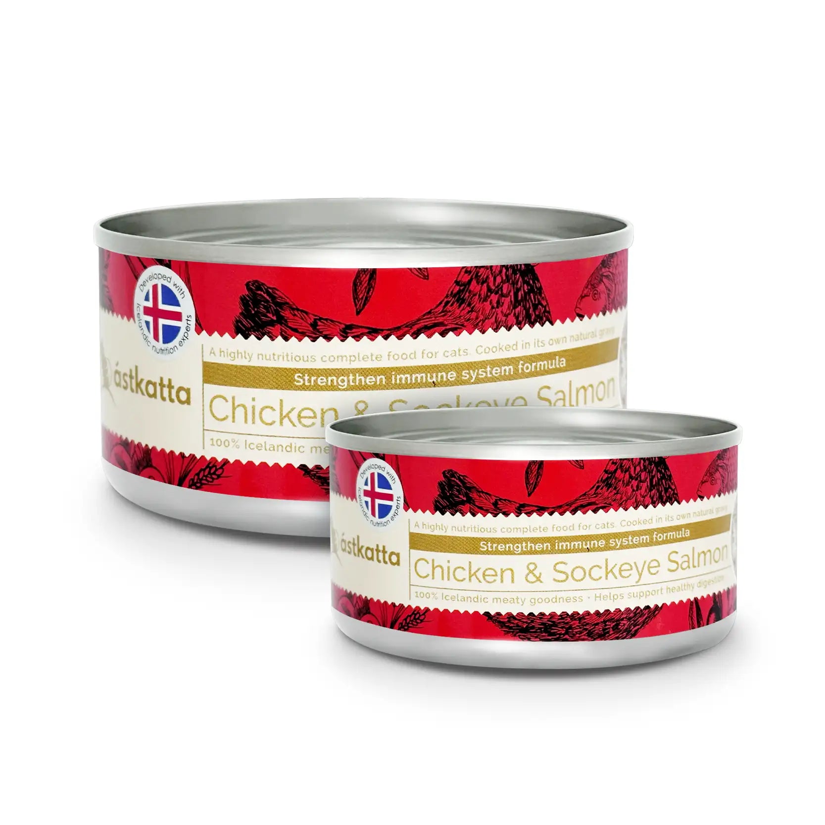 Astkatta Complete Cat Wet Food - Chicken & Sockeye Salmon