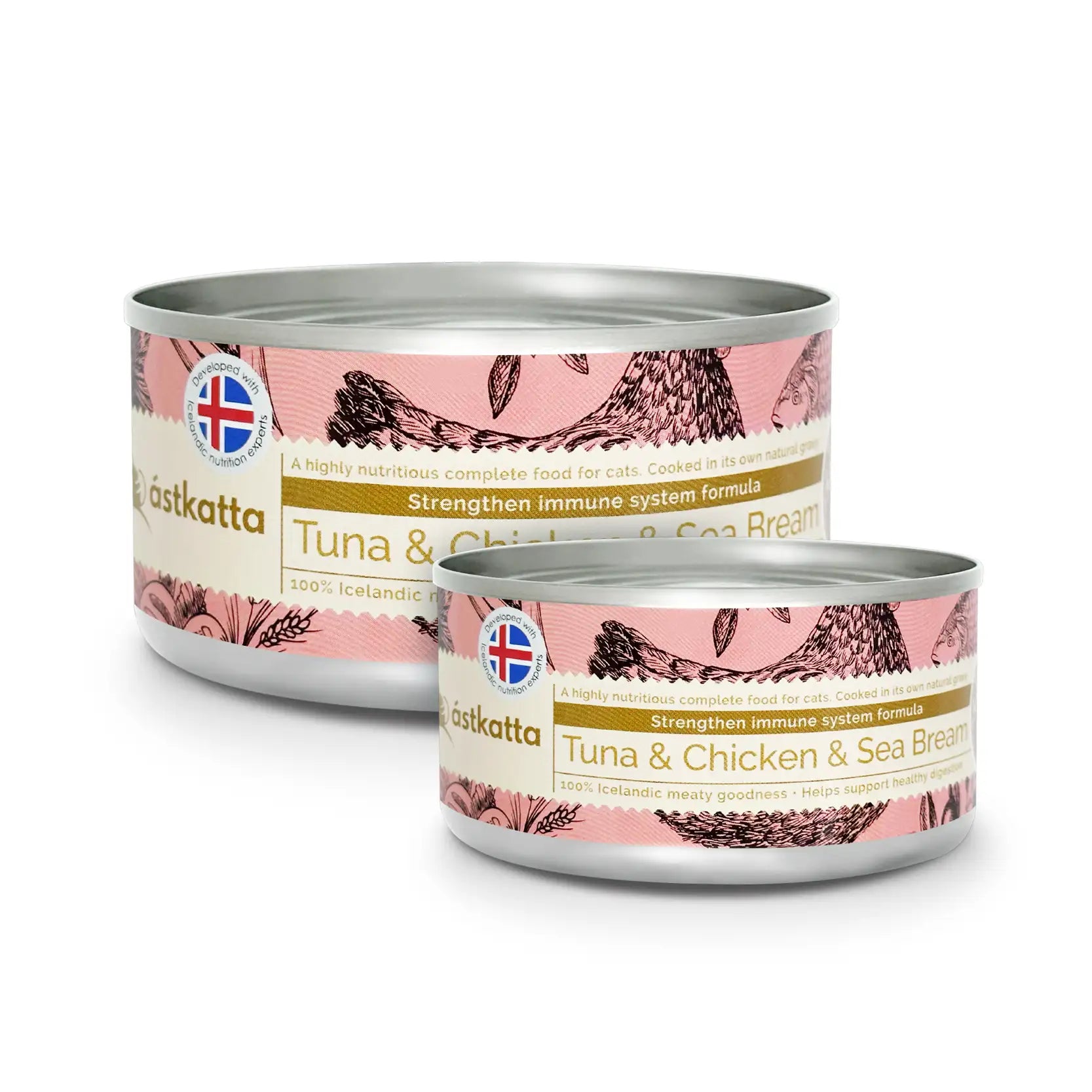 Astkatta Complete Cat Wet Food - Tuna, Chicken & Sea Bream