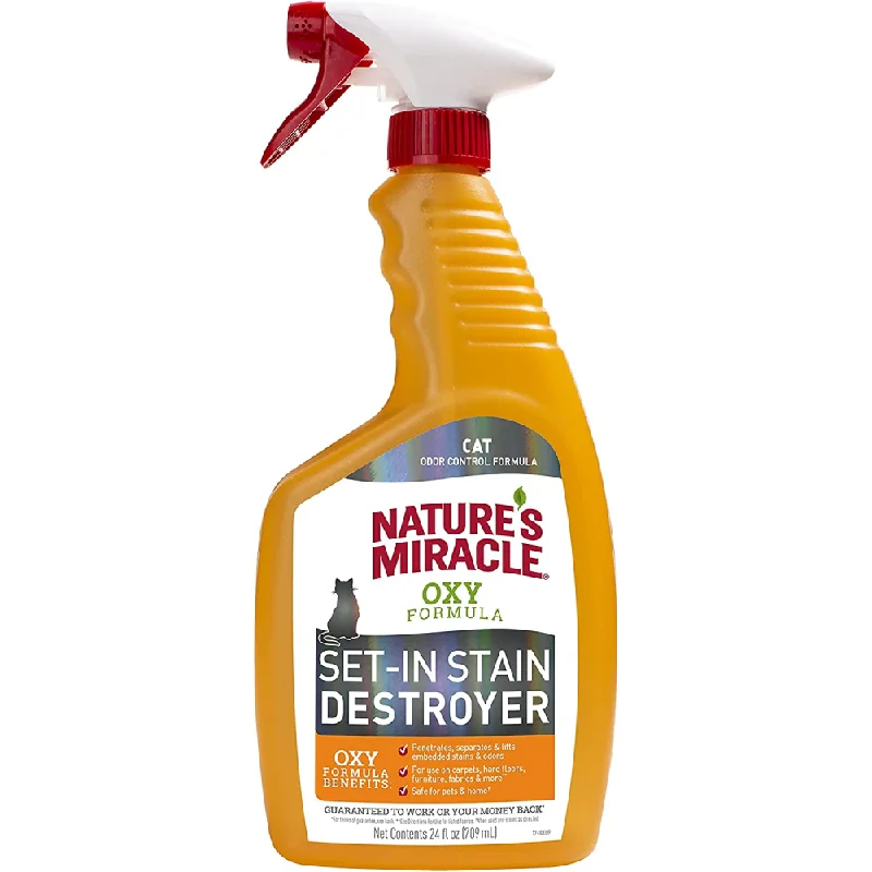 Nature’s Miracle Orange Oxy Stain and Odor Remover for Cats