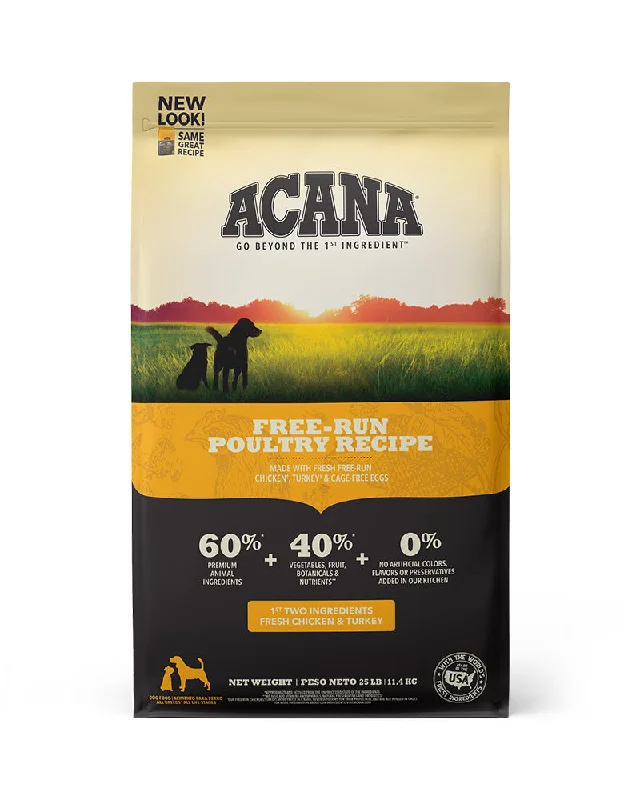 Acana Heritage Free Run Poultry Dry Dog Food 25lb