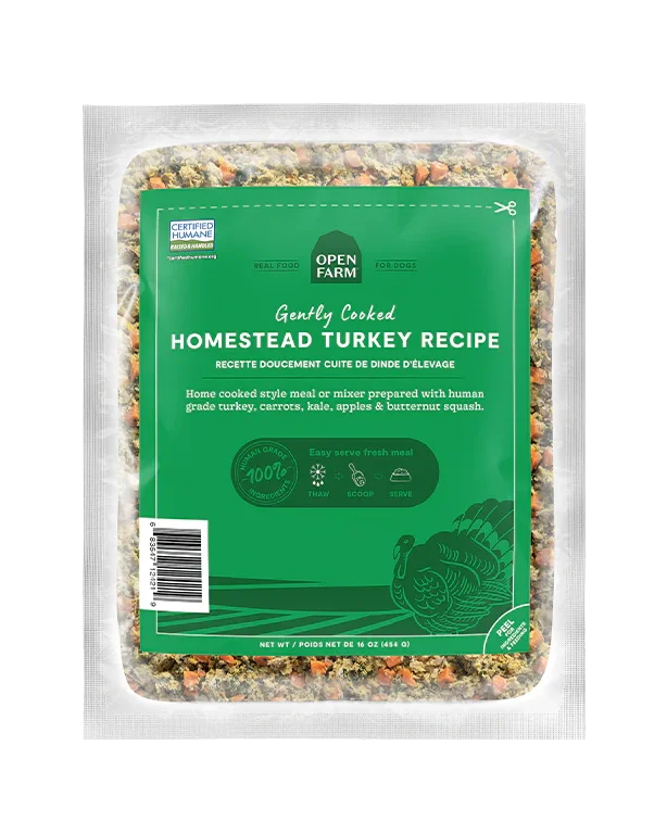 Open Farm Gently Cooked Homestead Turkey Dog Food 16oz